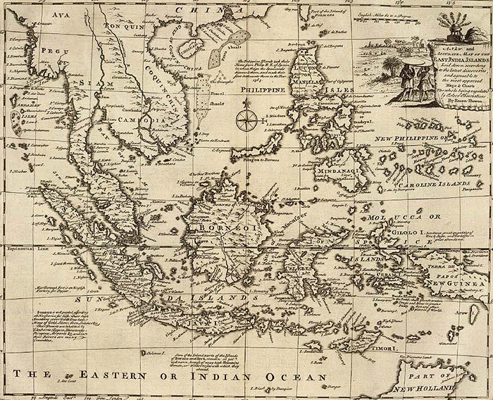 Carte de Herman Moll - 1744